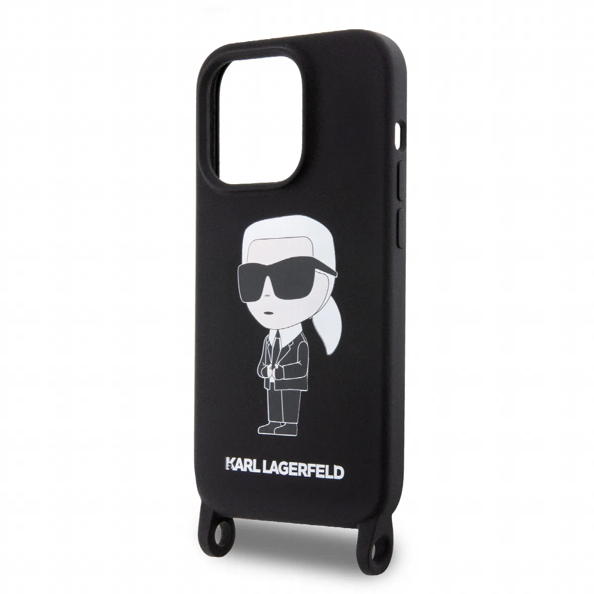 Karl Lagerfeld Crossbody NFT Cardslot Ikonik Saffiano Hard Case Karl and Choupette Θήκη προστασίας από δερματίνη με λουράκι – iP – εικόνα 3