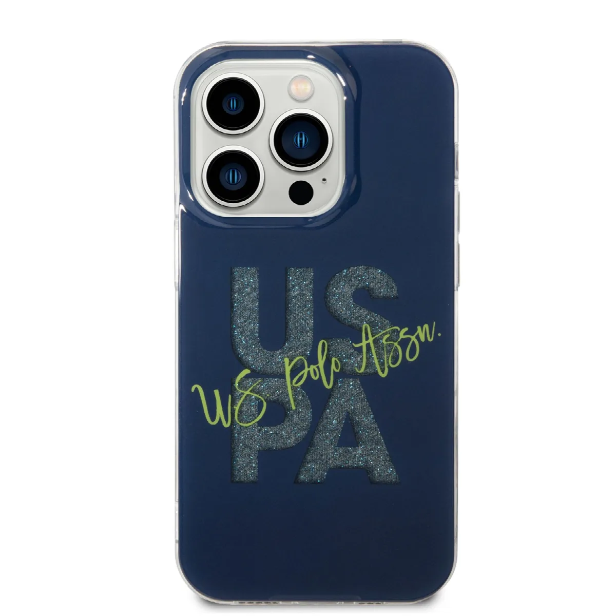 U.S. Polo Assn. Hard Case IML Glitter Script – Θήκη προστασίας από σιλικόνη iPhone 15 Pro Navy – USHCP15LUGLV – εικόνα 4