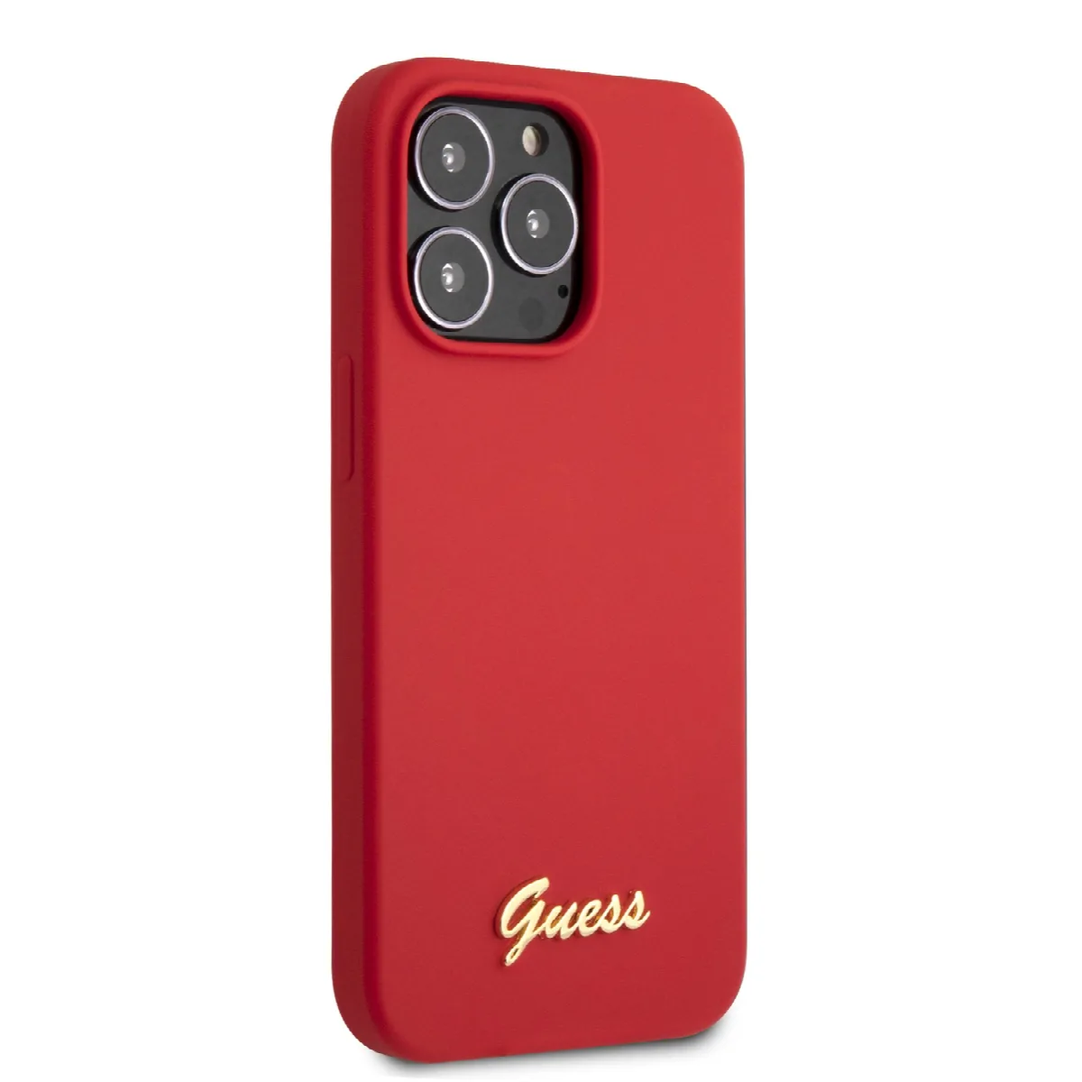 Guess “Vintage Script Gold Logo Collection” Σκληρή Θήκη προστασίας από σιλικόνη – Apple iPhone 13 Pro Κόκκινη – εικόνα 2
