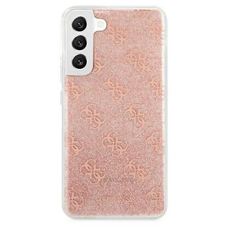 Guess "4G Logo Collection" Θήκη προστασίας από Liquid Glitter σιλικόνη – Galaxy S22 Plus Pink – εικόνα 3