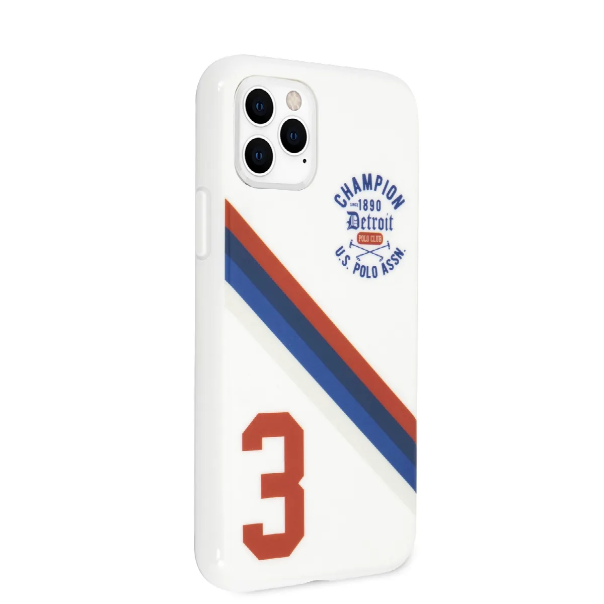 U.S. Polo Assn. “Detroit 3 Stripes Collection” Θήκη προστασίας από πολυκαρβονικό – iPhone 11 Pro Max Λευκό – USHCN65PCDGS – εικόνα 4