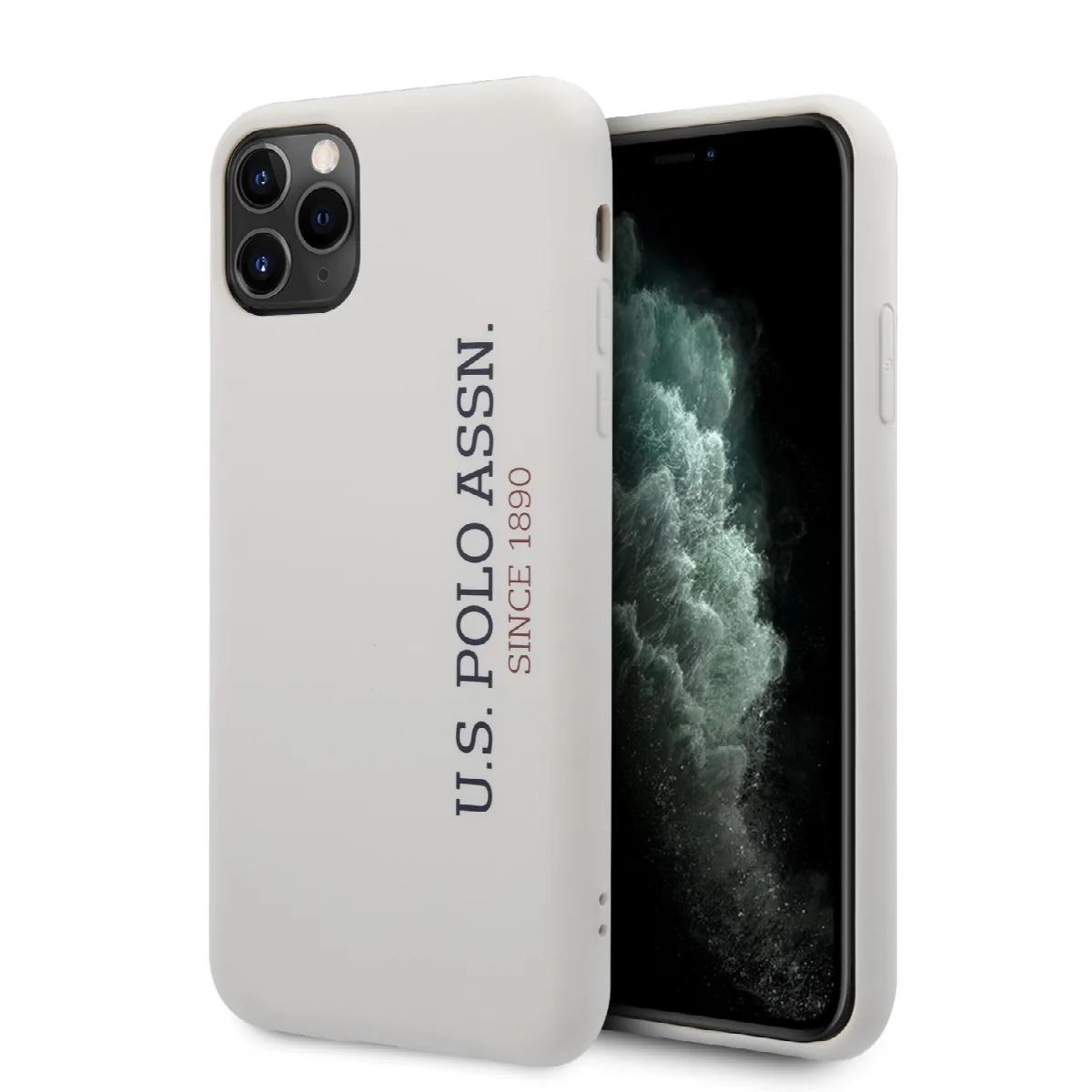 U.S. Polo Assn. “Silicone Effect Logo Collection” Θήκη προστασίας από σιλικόνη – iPhone 11 Pro Max Λευκό – USHCN65SLWHV2