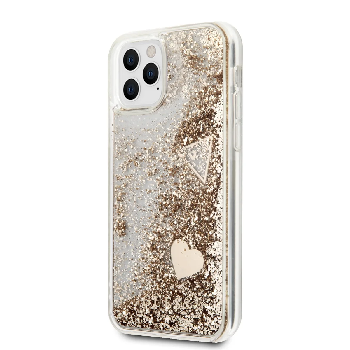 Guess “4G Logo Collection” Θηκη Προστασιας – iPhone 11 Pro Clear/Glitter Gold – εικόνα 2