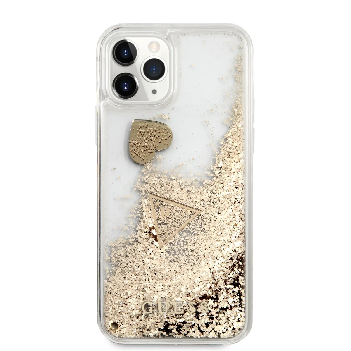 Guess “4G Logo Collection” Θηκη Προστασιας – iPhone 11 Pro Clear/Glitter Gold – εικόνα 4