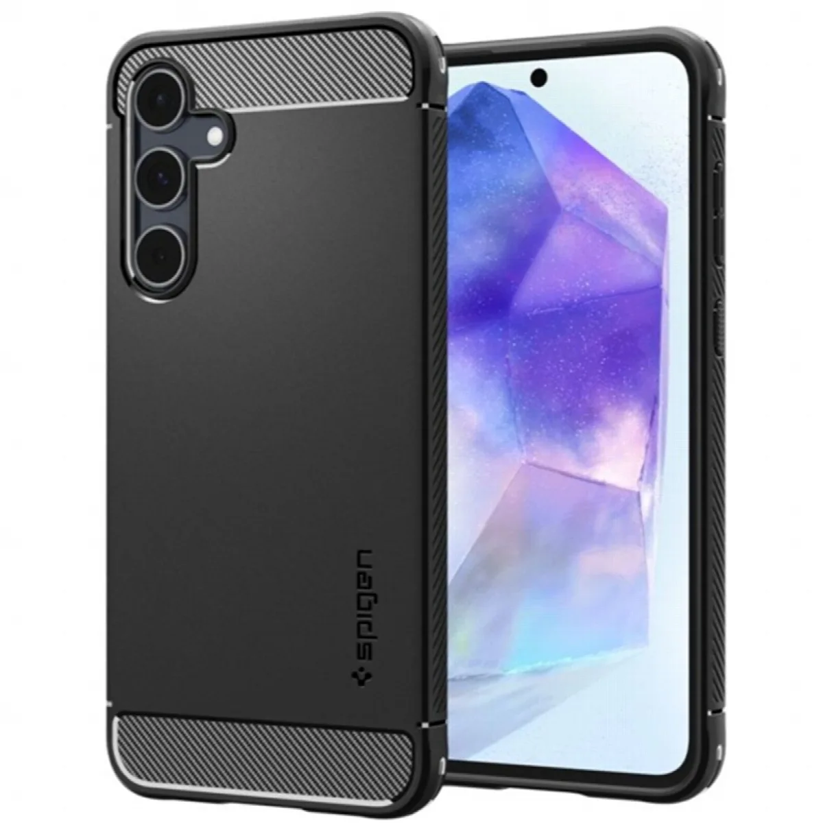 Θήκη Spigen Rugged Armor για Samsung Galaxy A55 5G - Black