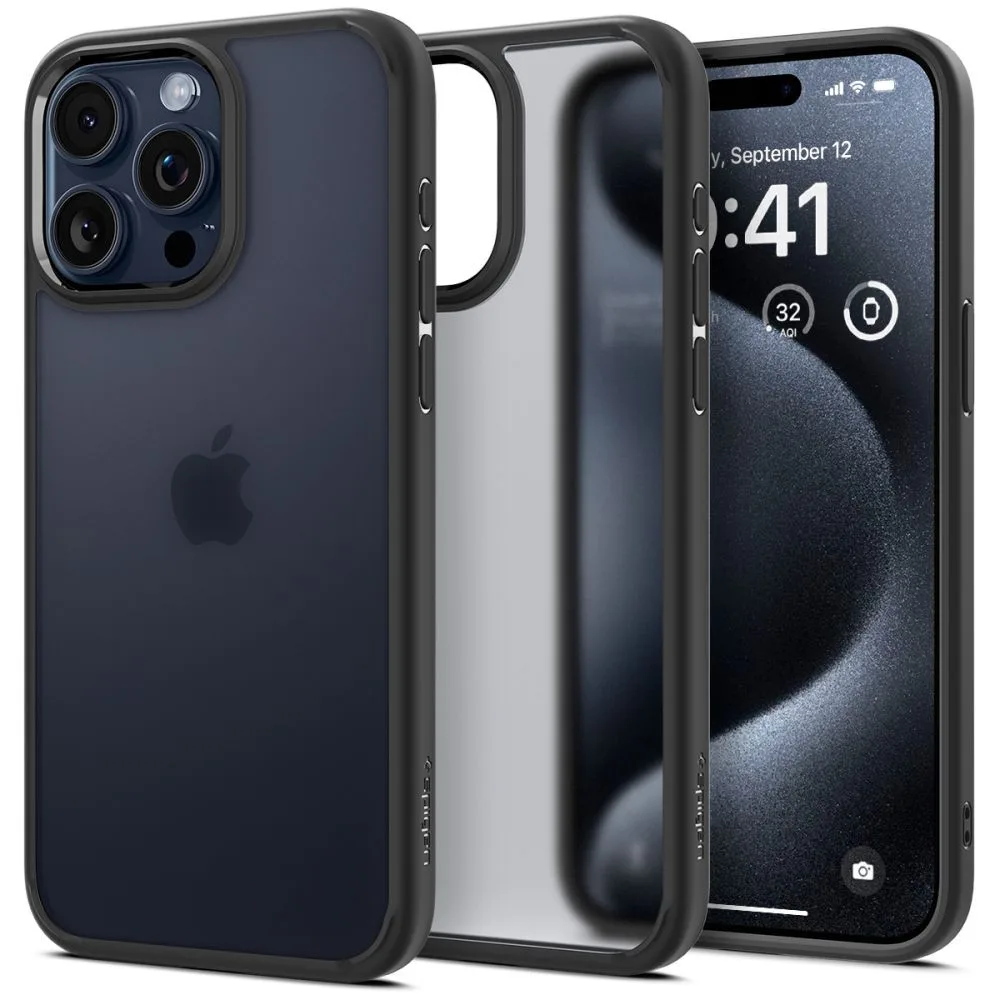 Θήκη Spigen Ultra Hybrid για Apple iPhone 15 Pro - Frost Black
