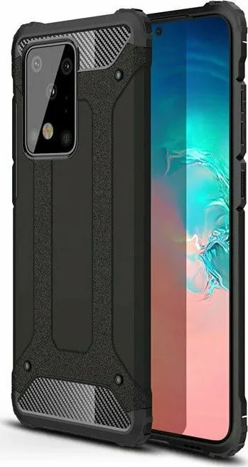Θήκη ενισχυμένη υβριδική Tough Armor για Samsung S20 Plus - Μαύρο