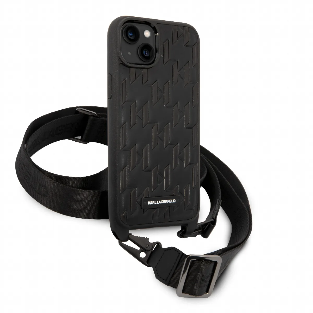 Karl Lagerfeld Monogram Plaque Logo PU Leather Case Θήκη προστασίας από δερματίνη – iPhone 14 Plus Μαύρο – KLHCP14MSTMMK – εικόνα 4