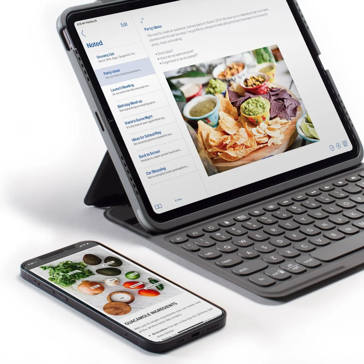 ZAGG Pro Keys Θήκη με πληκτρολόγιο για Apple iPad Pro 12,9" 3ης, 4ης, 5ης Γενιάς σε charcoal χρώμα - 103407963 – εικόνα 2