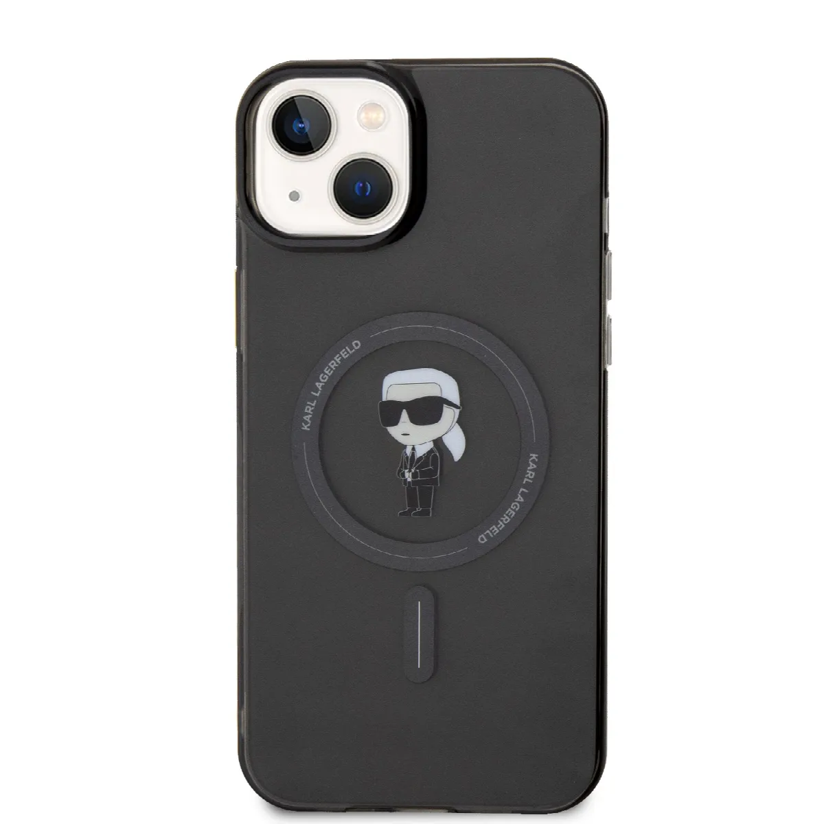 Karl Lagerfeld Magsafe Ringstand Case IML Ikonik Θήκη προστασίας από σκληρό πλαστικό για iPhone 15 Plus Black – KLHMP15MHFCKNOK – εικόνα 2
