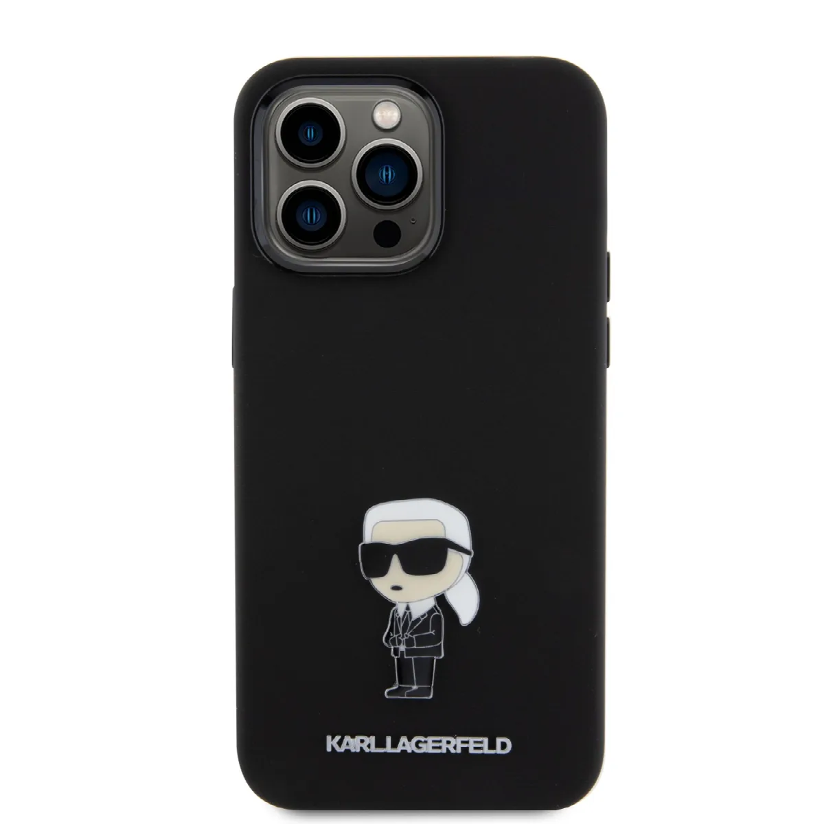 Karl Lagerfeld Ikonik Metal Pin Hard Case Θήκη προστασίας από σιλικόνη – iPhone 15 Pro Max Black – KLHCP15XSMHKNPK – εικόνα 4