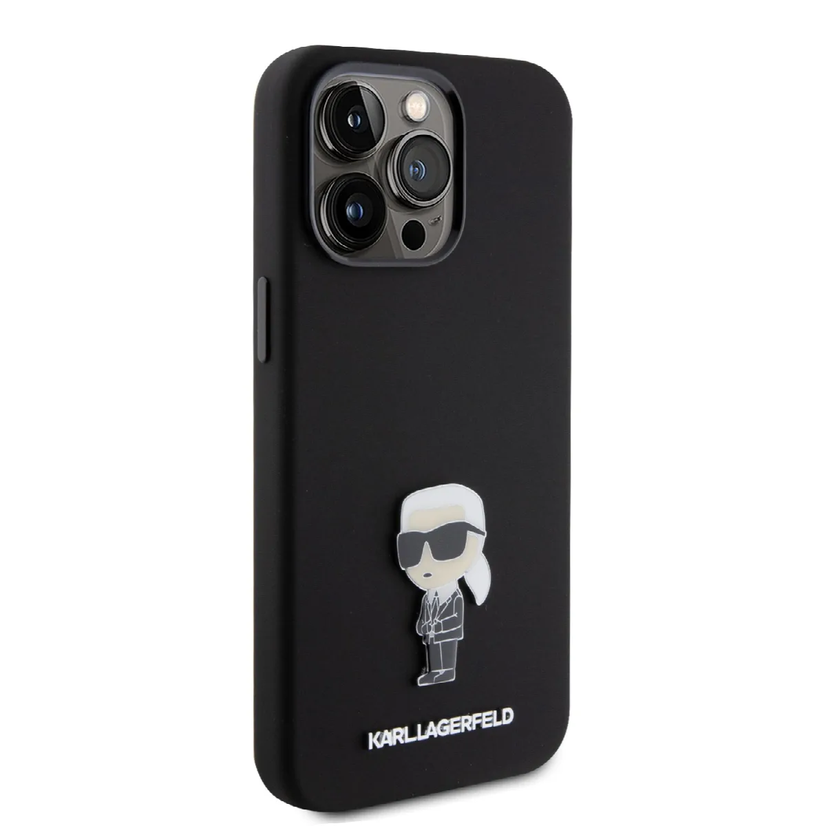 Karl Lagerfeld Ikonik Metal Pin Hard Case Θήκη προστασίας από σιλικόνη – iPhone 15 Pro Max Black – KLHCP15XSMHKNPK – εικόνα 2