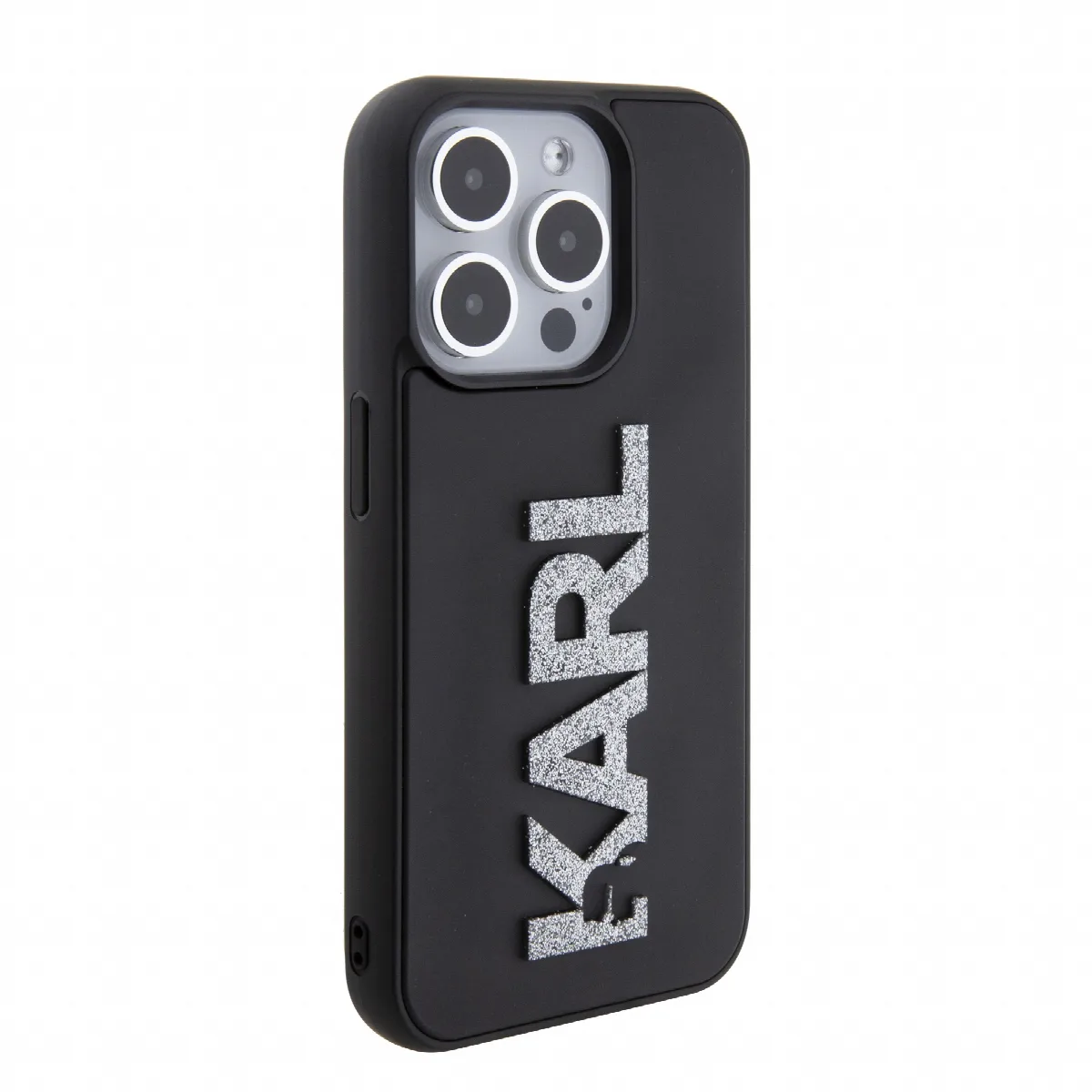 Karl Lagerfeld “Karl 3D Logo Glitter Cover” Hard Case Θήκη προστασίας από σιλικόνη – iPhone 15 Pro Glitter / Black – KLHCP15L3DM – εικόνα 2