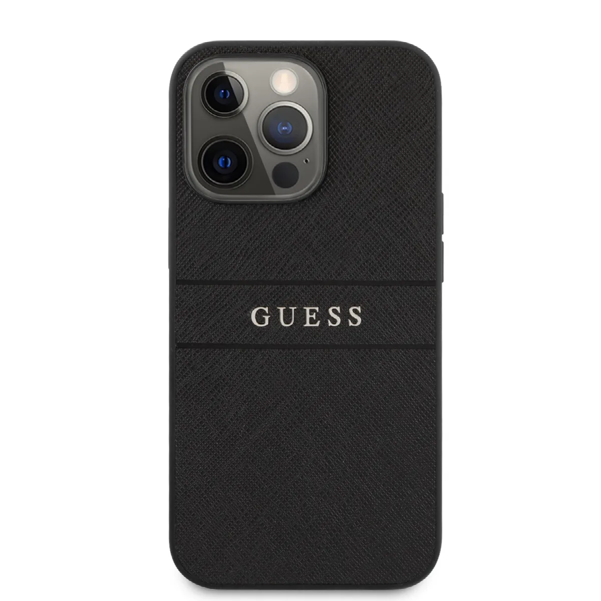 Guess Saffiano Hard Case Θήκη προστασίας από δερματίνη – iPhone 13 Pro Μαύρο – εικόνα 4
