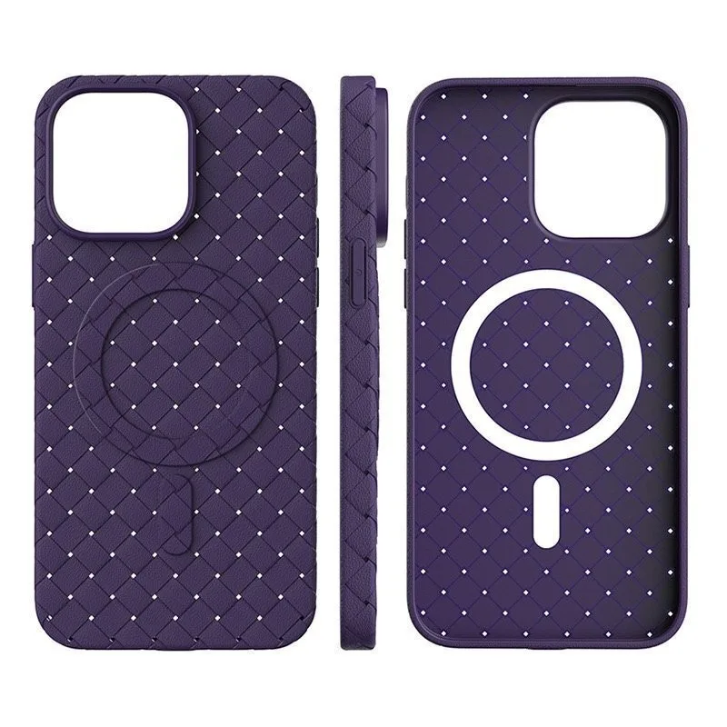 Woven Back Cover (iPhone 15 Pro Max) - Μαύρο – εικόνα 3