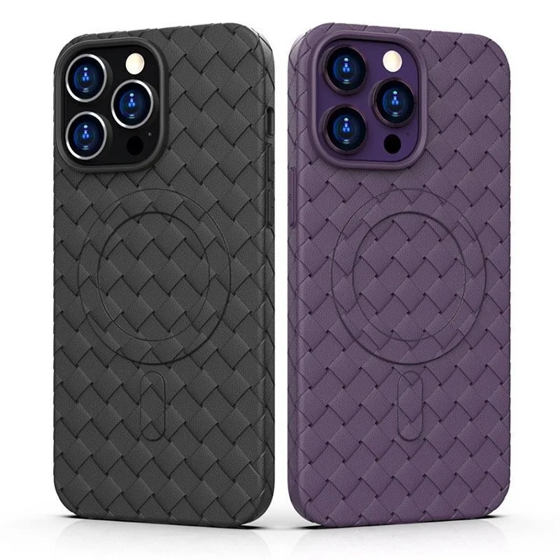 Woven Back Cover (iPhone 15 Pro Max) - Μαύρο – εικόνα 5