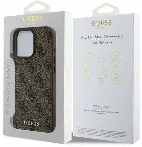 Guess 4G Classic Θήκη Προστασίας για Apple iPhone 16 Pro - Καφέ – εικόνα 2