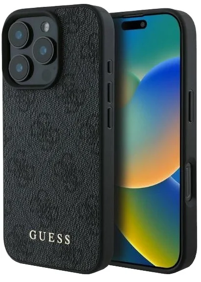 Guess 4G Classic Θήκη Προστασίας για Apple iPhone 16 Pro - Μαύρο