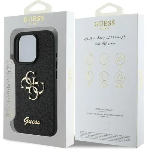 Guess Fixed Glitter 4G Logo Case για Apple iPhone 16 Pro - Μαύρο – εικόνα 2