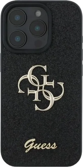 Guess Fixed Glitter 4G Logo Case για Apple iPhone 16 Pro - Μαύρο – εικόνα 3