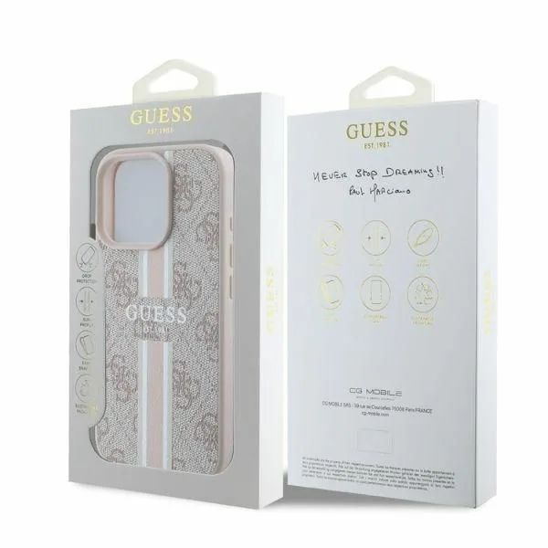 Guess Back Cover Πλαστικό / Δερμάτινο για iPhone 16 Pro - Ροζ – εικόνα 2