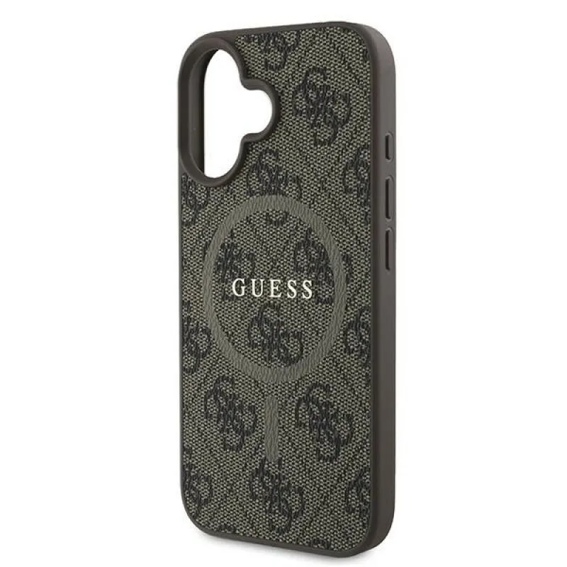 Guess Back Cover Δερμάτινο για iPhone 16 Plus - Καφέ – εικόνα 3