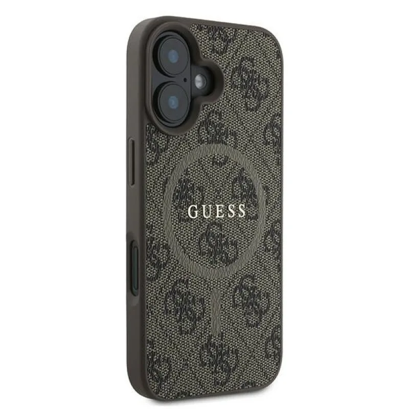 Guess Back Cover Δερμάτινο για iPhone 16 Plus - Καφέ – εικόνα 5