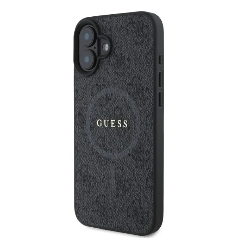Guess Back Cover Δερμάτινο για iPhone 16 - Μαύρο – εικόνα 3
