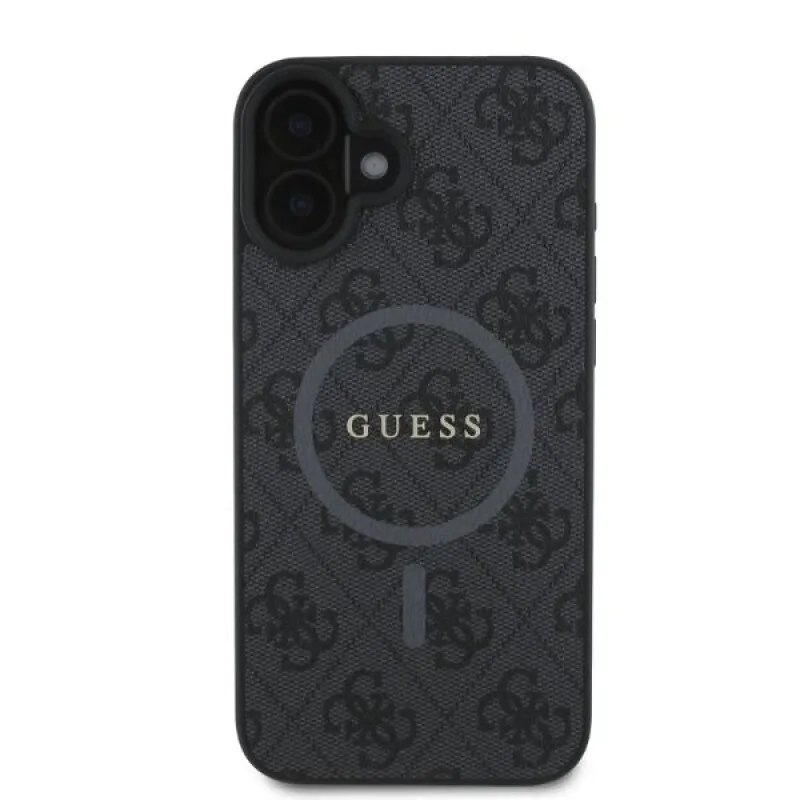 Guess Back Cover Δερμάτινο για iPhone 16 - Μαύρο – εικόνα 2