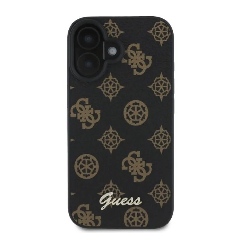 Guess Peony Script Back Cover για iPhone 16 - Μαύρο – εικόνα 2