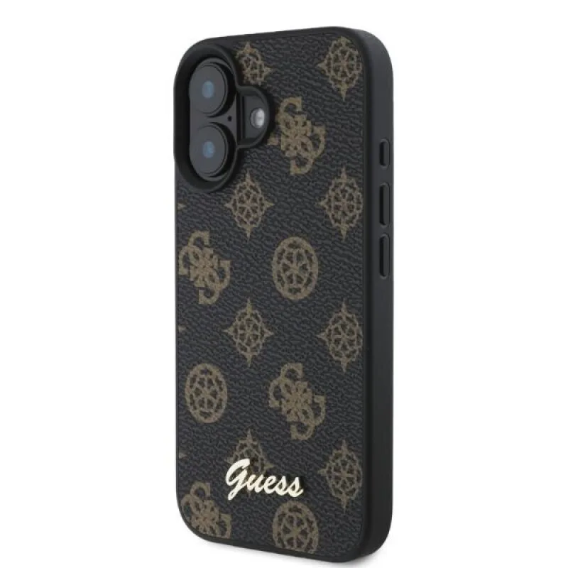 Guess Peony Script Back Cover για iPhone 16 - Μαύρο – εικόνα 3