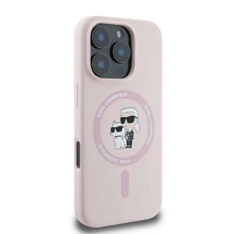 Karl Lagerfeld Back Cover Σιλικόνης για iPhone 16 Pro - Ροζ – εικόνα 3