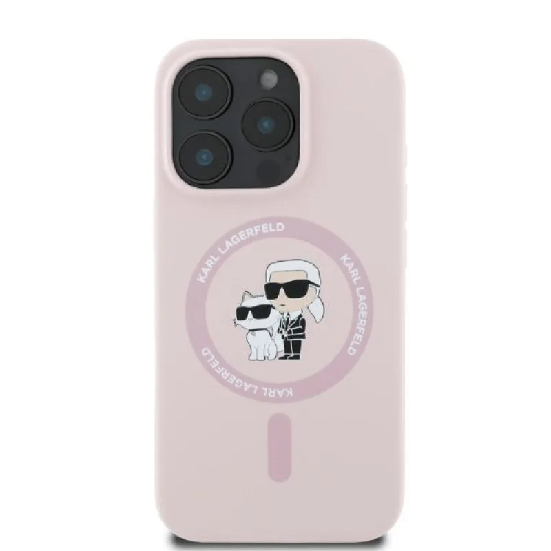 Karl Lagerfeld Back Cover Σιλικόνης για iPhone 16 Pro - Ροζ – εικόνα 4