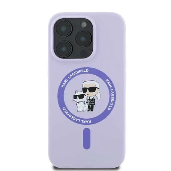 Karl Lagerfeld Liquid Back Cover Σιλικόνης για iPhone 16 Pro - Μωβ – εικόνα 2