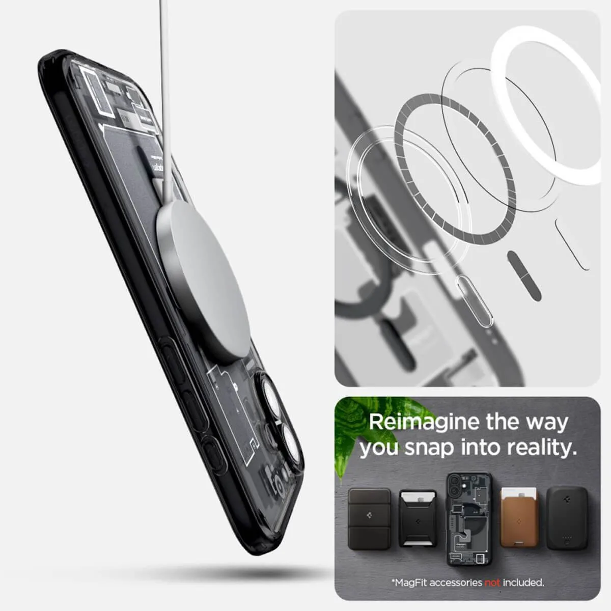 Spigen Ultra Hybrid Zero One (MagFit) Back Cover Πλαστικό για iPhone 16 - Μαύρο – εικόνα 4