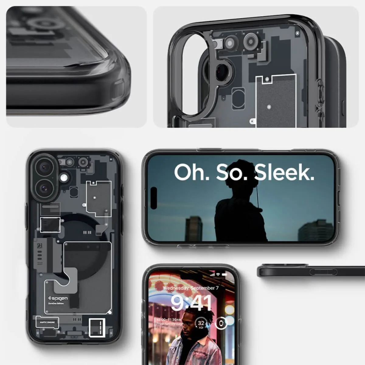 Spigen Ultra Hybrid Zero One (MagFit) Back Cover Πλαστικό για iPhone 16 - Μαύρο – εικόνα 3