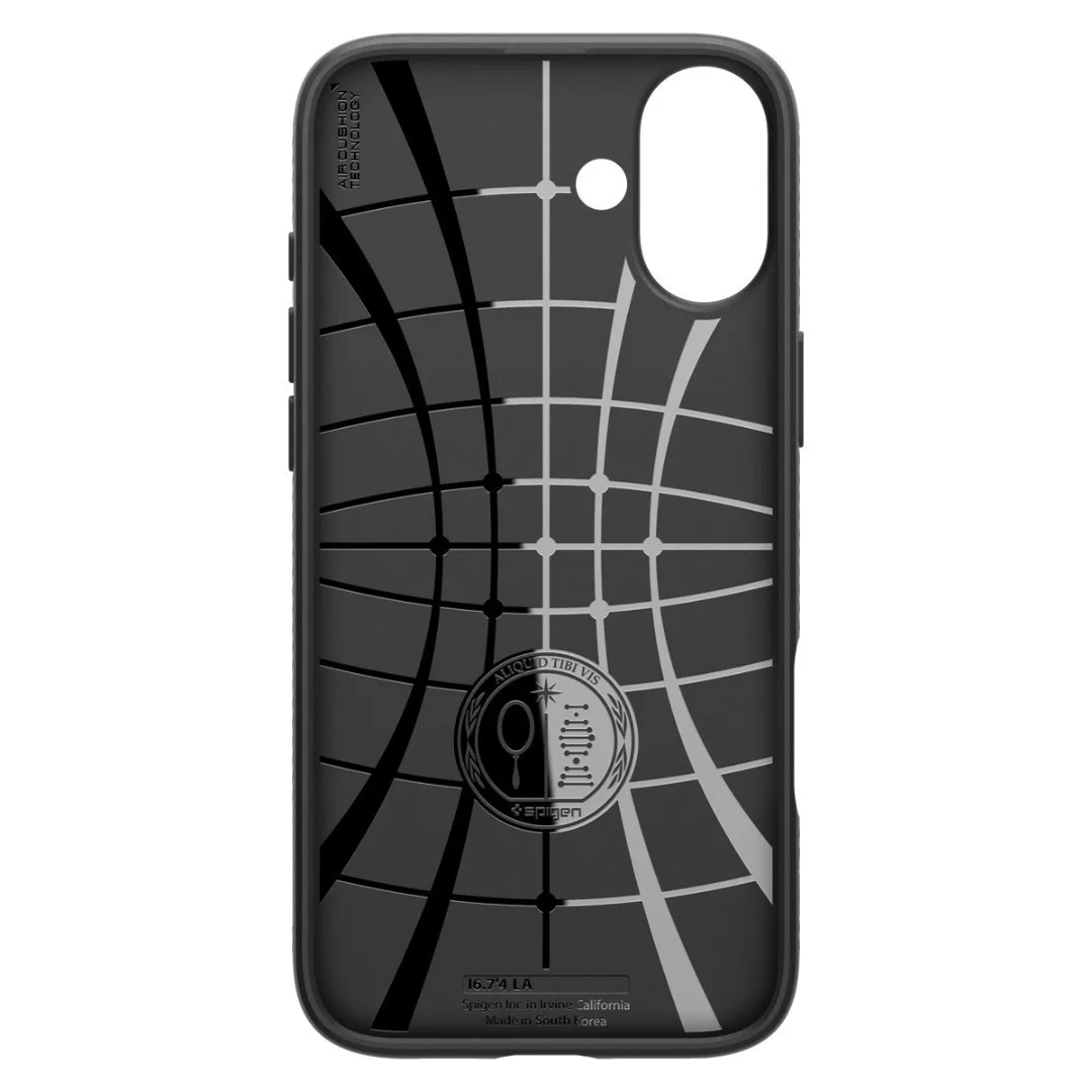 Θήκη Spigen Liquid Air Back Cover Σιλικόνης για iPhone 16 - Matte Black – εικόνα 5