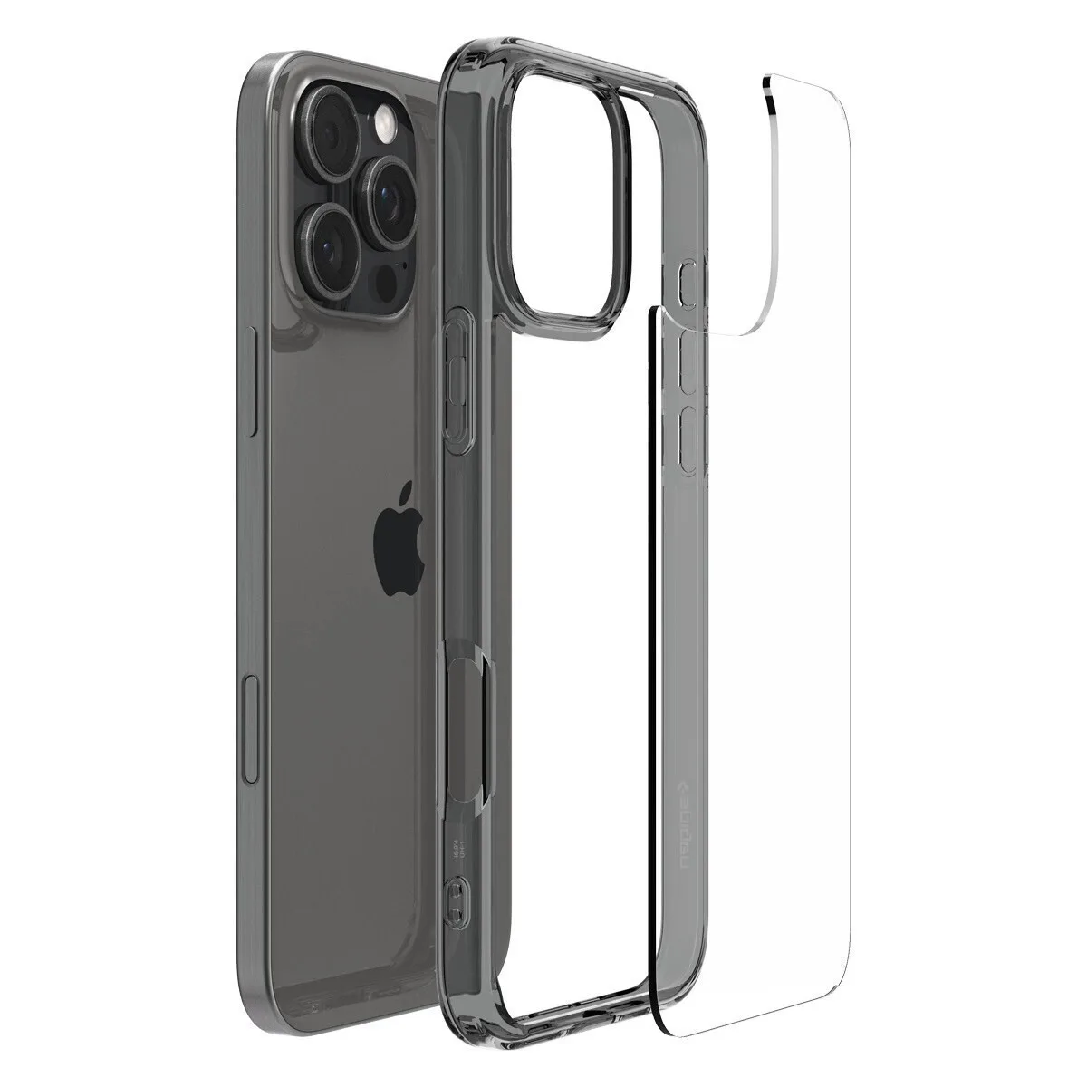 Spigen Ultra Hybrid Back Cover Πλαστικό Space Crystal για iPhone 16 Pro - Μαύρο – εικόνα 2