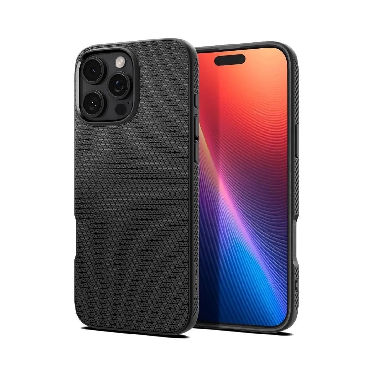 Θήκη Spigen Liquid Air Back Cover Σιλικόνης για iPhone 16 Pro - Matte Black