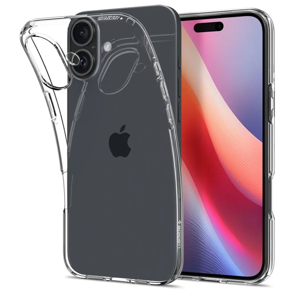 Spigen Liquid Crystal Back Cover Σιλικόνης για iPhone 16 Plus - Διάφανο