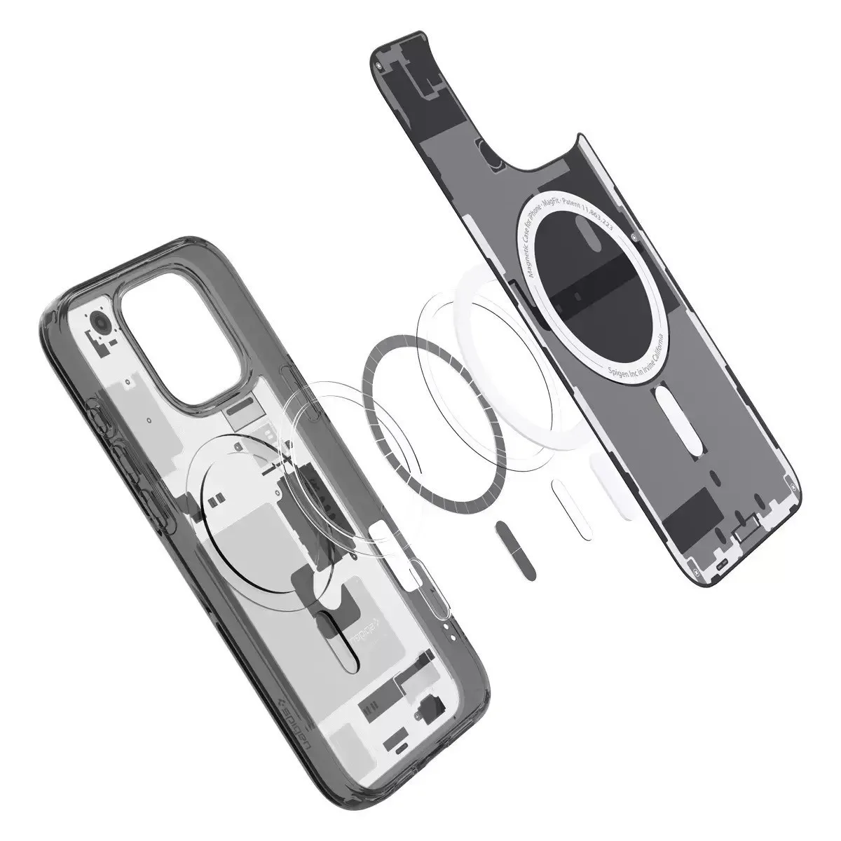 Spigen Ultra Hybrid Zero One (MagFit) Back Cover Πλαστικό για iPhone 16 Pro Max - Μαύρο – εικόνα 5