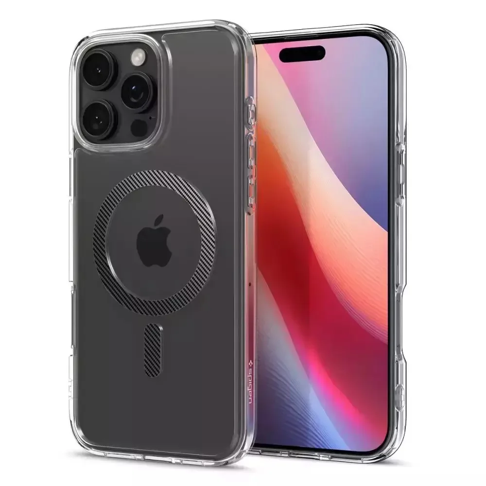 Spigen Ultra Hybrid MagFit Back Cover Πλαστικό Carbon Fiber για iPhone 16 Pro Max - Διάφανη – εικόνα 2