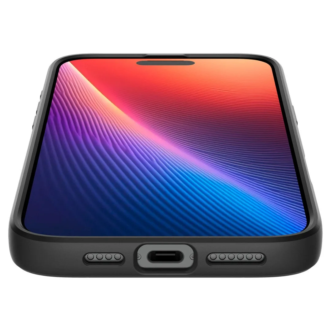 Θήκη Spigen Liquid Air Back Cover Σιλικόνης για iPhone 16 Pro Max - Matte Black – εικόνα 4