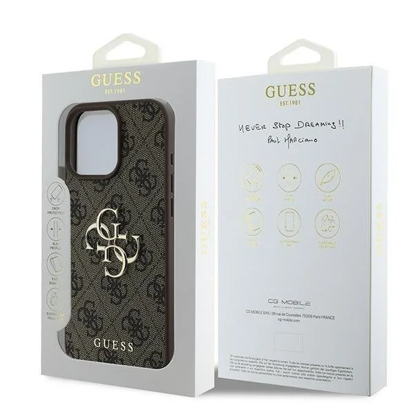 Guess 4g Big Logo Back Cover για iPhone 16 Pro - Καφέ – εικόνα 2