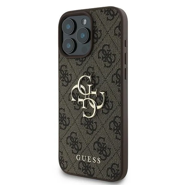 Guess 4g Big Logo Back Cover για iPhone 16 Pro - Καφέ