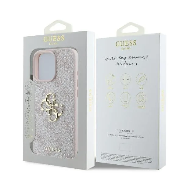 Guess 4g Big Logo Back Cover για iPhone 16 Pro - Ροζ – εικόνα 2