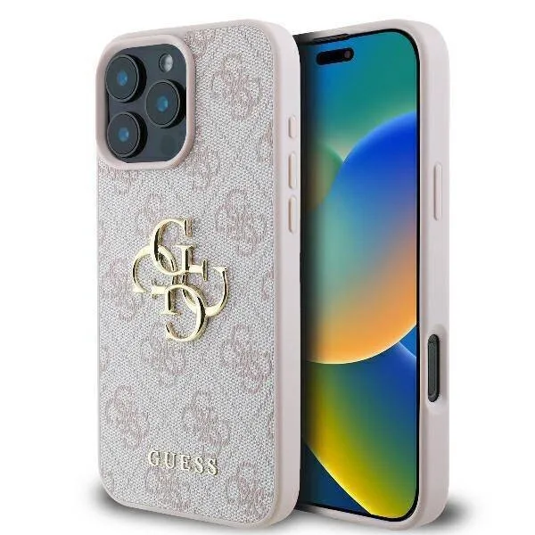 Guess 4g Big Logo Back Cover για iPhone 16 Pro - Ροζ