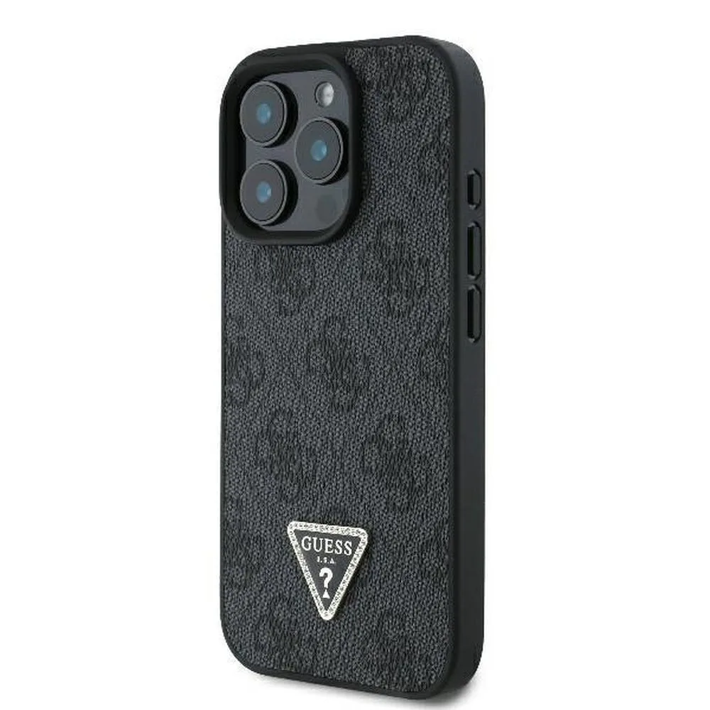 Guess 4g Triangle Strass Magsafe Back Cover για iPhone 16 Pro - Μαύρο – εικόνα 5
