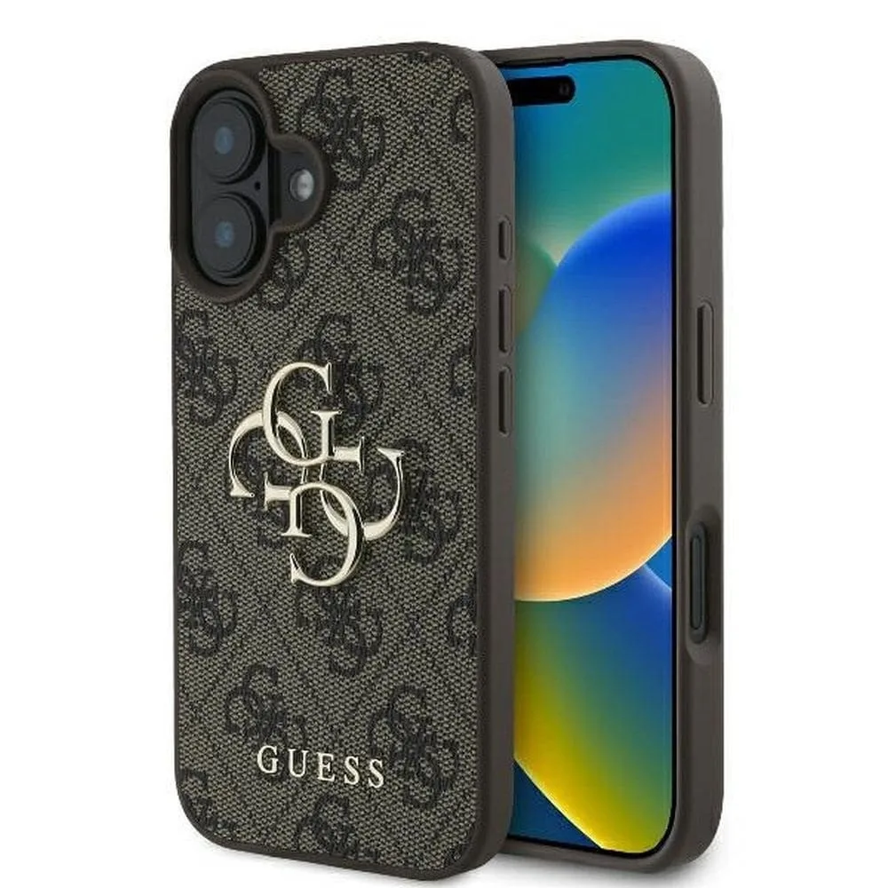 Guess 4g Big Logo Back Cover για iPhone 16 Plus - Καφέ