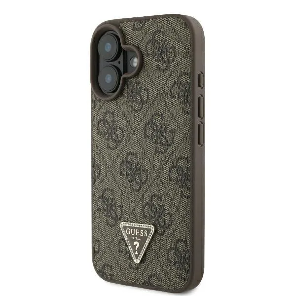Guess Back Cover Δερμάτινο για iPhone 16 Plus - Καφέ – εικόνα 3